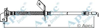 APEC BRAKING hos4006 -  Тормозной шланг